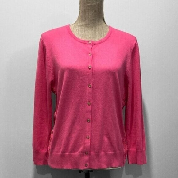 Cable & Gauge Pink Cardigan sweater Size xlarge​​​ - Picture 5 of 12